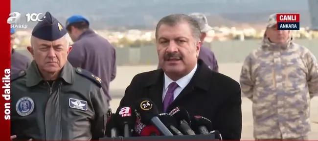 Gazzeli hastalar Türkiye’de! Sağlık Bakanı Fahrettin Koca karşıladı