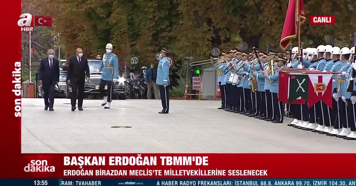 Başkan Recep Tayyip Erdoğan Meclis'e geldi