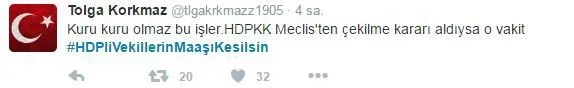“HDP'li vekillerin maaşı kesilsin” - 1