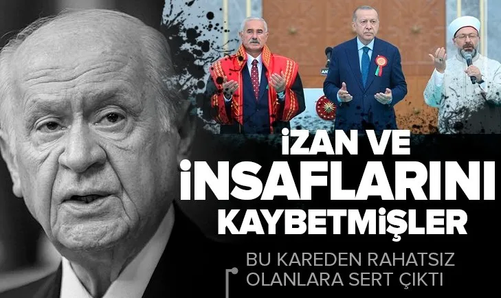 Son dakika: MHP lideri Bahçeli’den flaş açıklama: Tahammül edemeyenler izan ve insaflarını kaybetmiştir