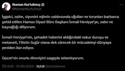 baskan-erdogandan-hamas-lideri-ismail-haniyyeye-bassagligi-telefonu-katil-israil-haniyyenin-ailesini-hedef-ald-1712778044675.jpeg Başkan Erdoğan'dan Hamas lideri İsmail Haniyye'ye basşağlığı telefonu! Katil İsrail Haniyye'nin ailesini hedef aldı - 4