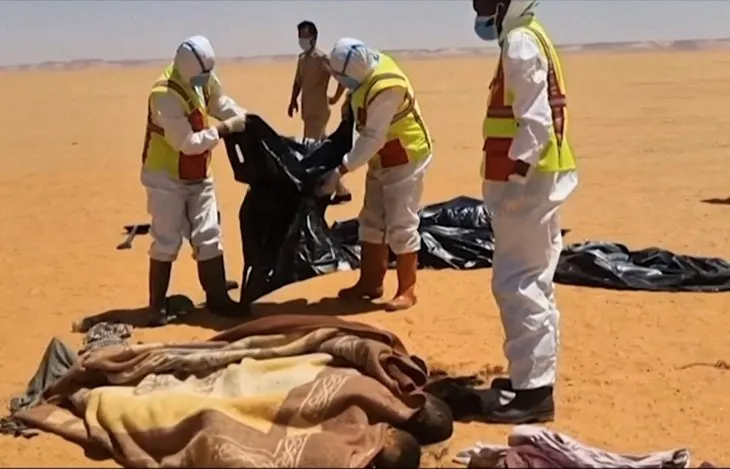 Libya Çölü’nde kaybolan 20 göçmenin cansız bedeni 2 hafta sonra bulundu