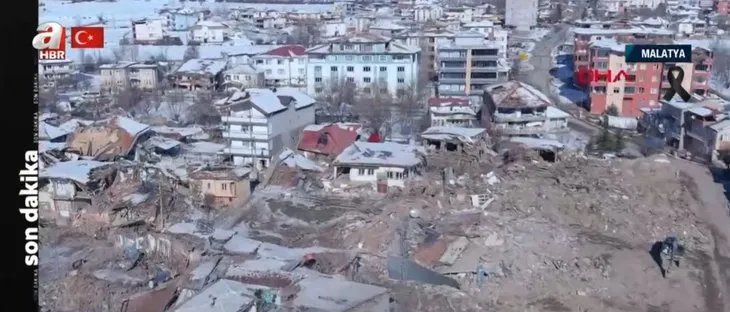 İşte depremin yıktığı Doğanşehir! A Haber canlı yayınında vatandaş böyle seslendi: Devlet burada her şey burada