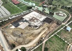 Gebze Millet Bahçesi Camii’nde inşaat devam ediyor