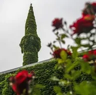 Botanik bahçesi gibi cami