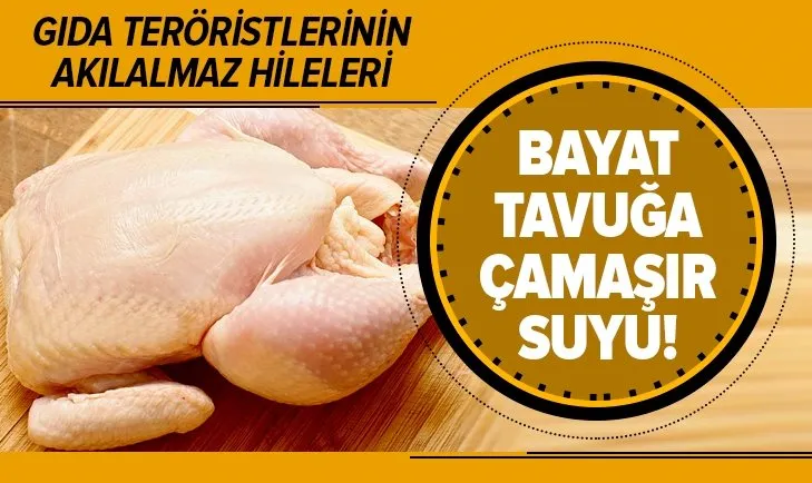 Bayat tavuğa çamaşır suyu!