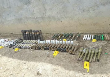 Hakkari'de PKK'ya ait çok sayıda mühimmat ele geçirildi