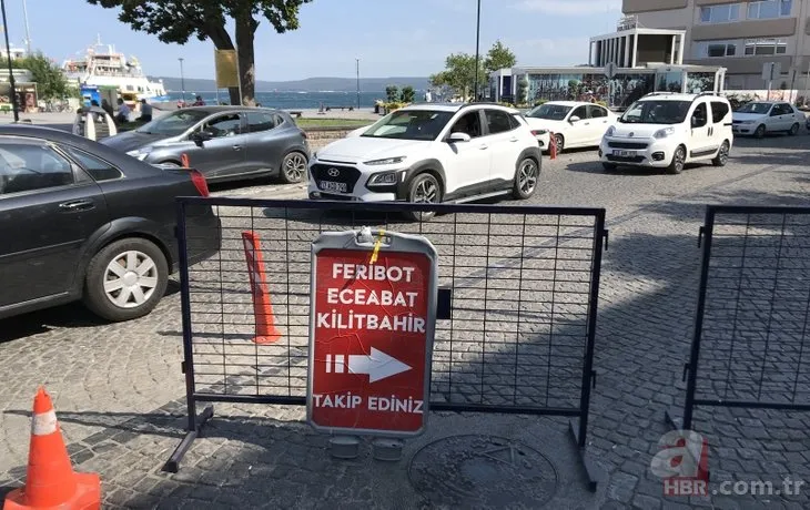Dönüş yoğunluğu erken başladı! Araç kuyrukları oluştu