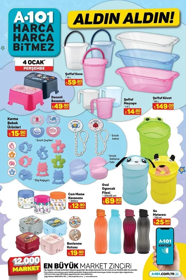 4 Ocak A101 aktüel indirim kataloğu yayınlandı! Filtre kahve makinesi, Samsung süpürge, Arzum ütü, Granit tencere seti uygun fiyattan satışta