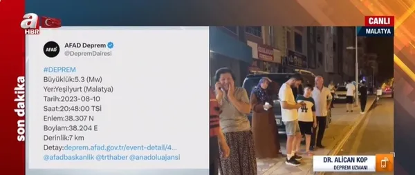 Malatya’da 5.3 büyüklüğünde deprem! İlk detaylar belli oldu! Son depremler listesi...