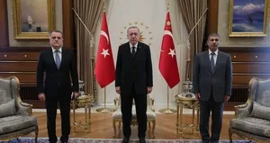 Başkan Erdoğan, Bayramov ile Hasanov’u kabul etti
