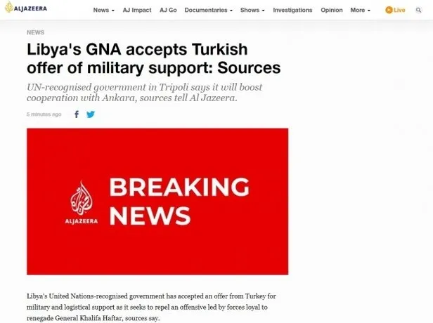 Arap basınından bomba iddia: Libya, Türkiye’den asker isteyecek