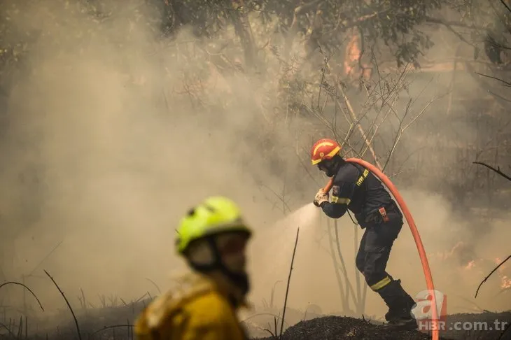 Yunanistan’da orman yangınlarıyla mücadele sürüyor! Seferber oldular