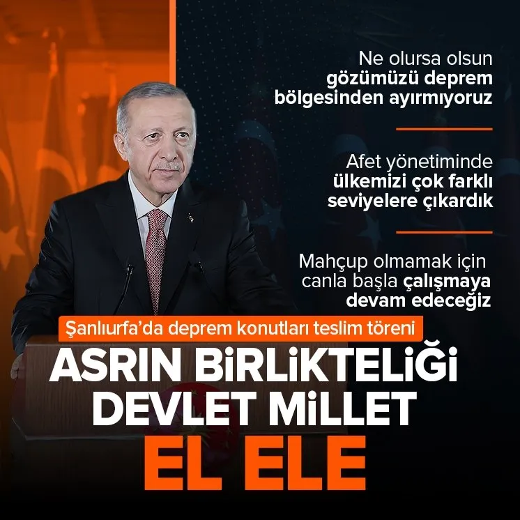 Erdoğan: Canla başla çalışmaya devam edeceğiz