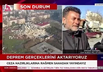 Halk TV'nin provokasyonuna halktan tokat! Depremzedelerden CHP'li Orhan Sarıbal'a tepki | Apar topar yayını kestiler