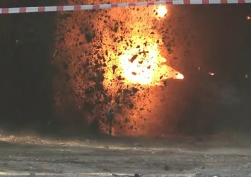 Çanakkale Savaşı'ndan yadigar! Patlamamış top mermisi infilak ettirildi