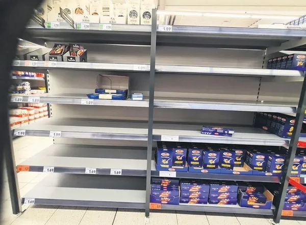 Avrupa'da gıda ve tedarik krizi! Market rafları boş kaldı - 3