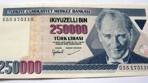 250.000 TL'lik eski banknotu olanlar dikkat! Küçük çaplı servet sahibi olabilirsiniz! Eski kıyafet ceplerinizi kontrol edin! Eğer varsa... - 1