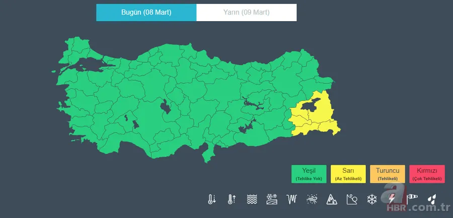 Meteoroloji’den sarı kod: 5 ilde kuvvetli yağış ve kar alarmı! Hakkari, Siirt... 6
