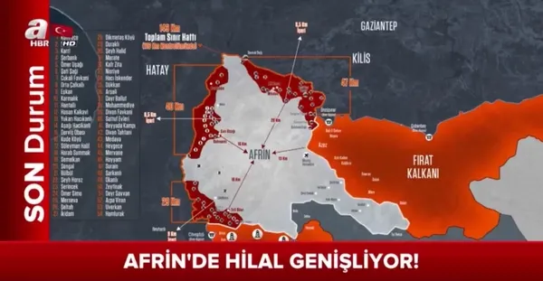Afrin'de 101 nokta teröristlerden kurtarıldı - 1