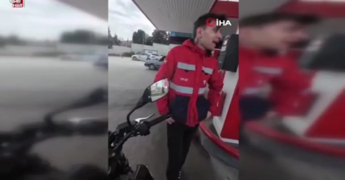 Pendik’te trajikomik kaza kamerada