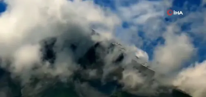 Son dakika: Endonezya’daki Merapi Yanardağı harekete geçti