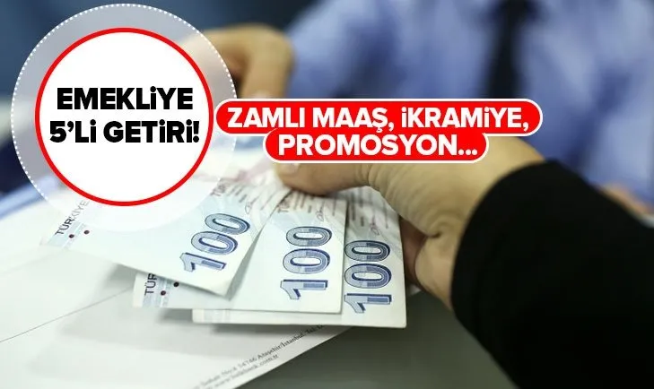 Emekliye 5’li getiri! Zamlı maaş, ikramiye ve promosyon... | 2021 emekli maaşı ne kadar olacak?