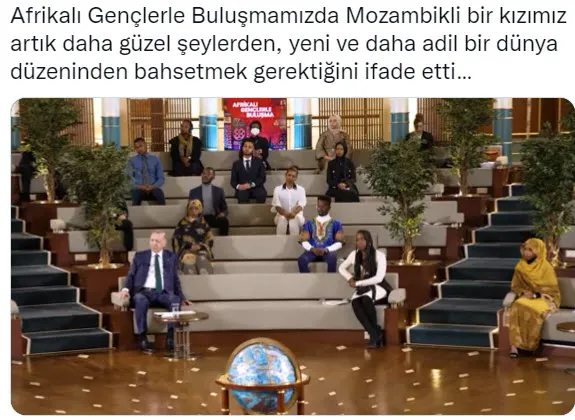 Başkan Erdoğan Afrikalı gençler ile bir araya geldi - 1