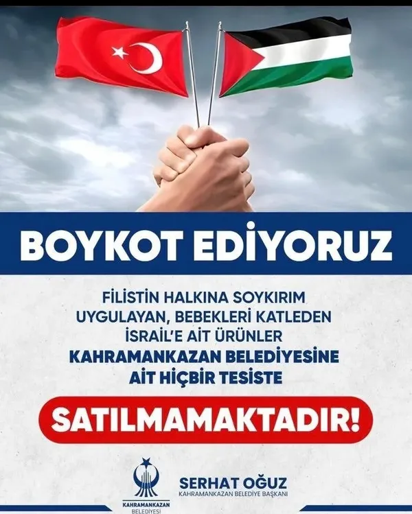 1699261534760.jpeg AK Partili belediyelerden katil İsrail'in mallarına boykot adımı - 4