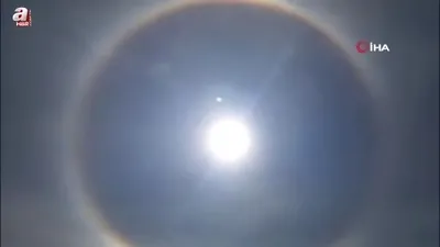 Işık halkası ‘Halo’ Develi’de görüldü