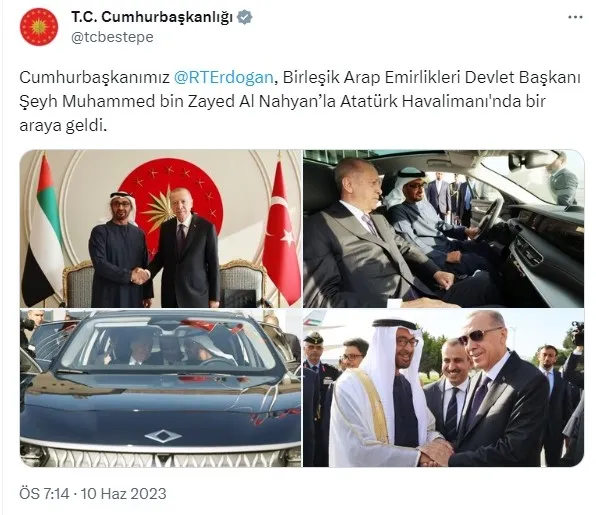 baskan-erdogan-bae-devlet-baskani-al-nahyanla-bir-araya-geldi-1686413854389.jpg Başkan Erdoğan, BAE Devlet Başkanı Al Nahyan’la bir araya geldi! Togg test edildi - 6