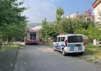 Bataryalardan çıkan yangın korkuttu