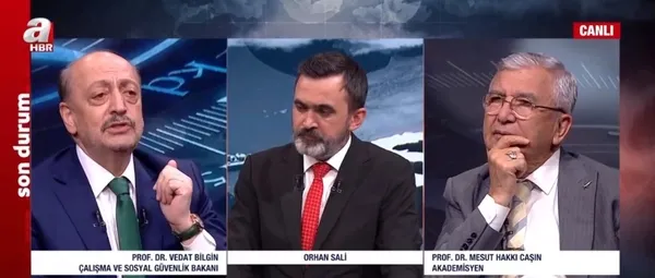 Çalışma ve Sosyal Güvenlik Bakanı Vedat Bilgin’den A Haber’de asgari ücret ve emekliye refah payı açıklaması