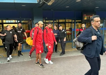 Galatasaray kafilesi, Trabzon'da!