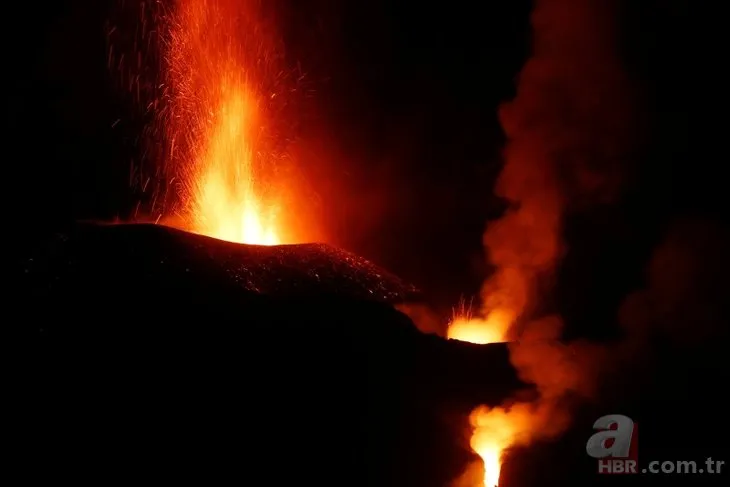 La Palma’da yanardağ lavları nehre döndü! 1 ayda 1835 bina kül oldu