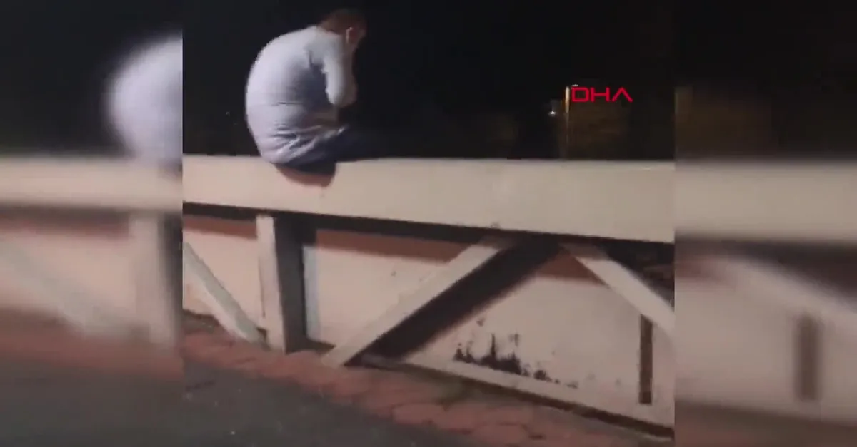 İntihara kalkışan kişiyi bekçi kurtardı!