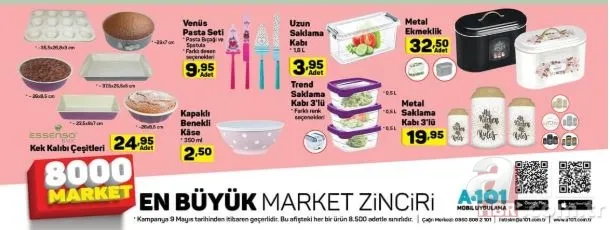 A101 aktüel ürünler kataloğu 9 Mayıs son dakika fırsatları! A101 indirimli ürünler neler? 19