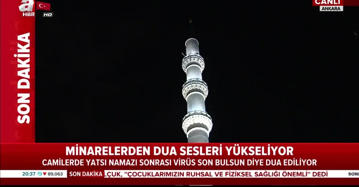 81 ilde minarelerden dualar yükseldi! Diyanet İşleri Başkanı Erbaş koronavirüse yakalananların şifası için dua etti