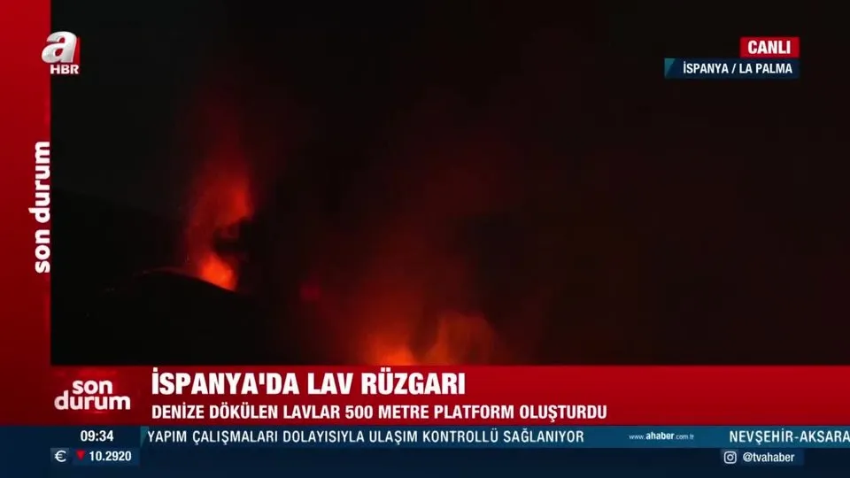 İspanya’da lav rüzgarı