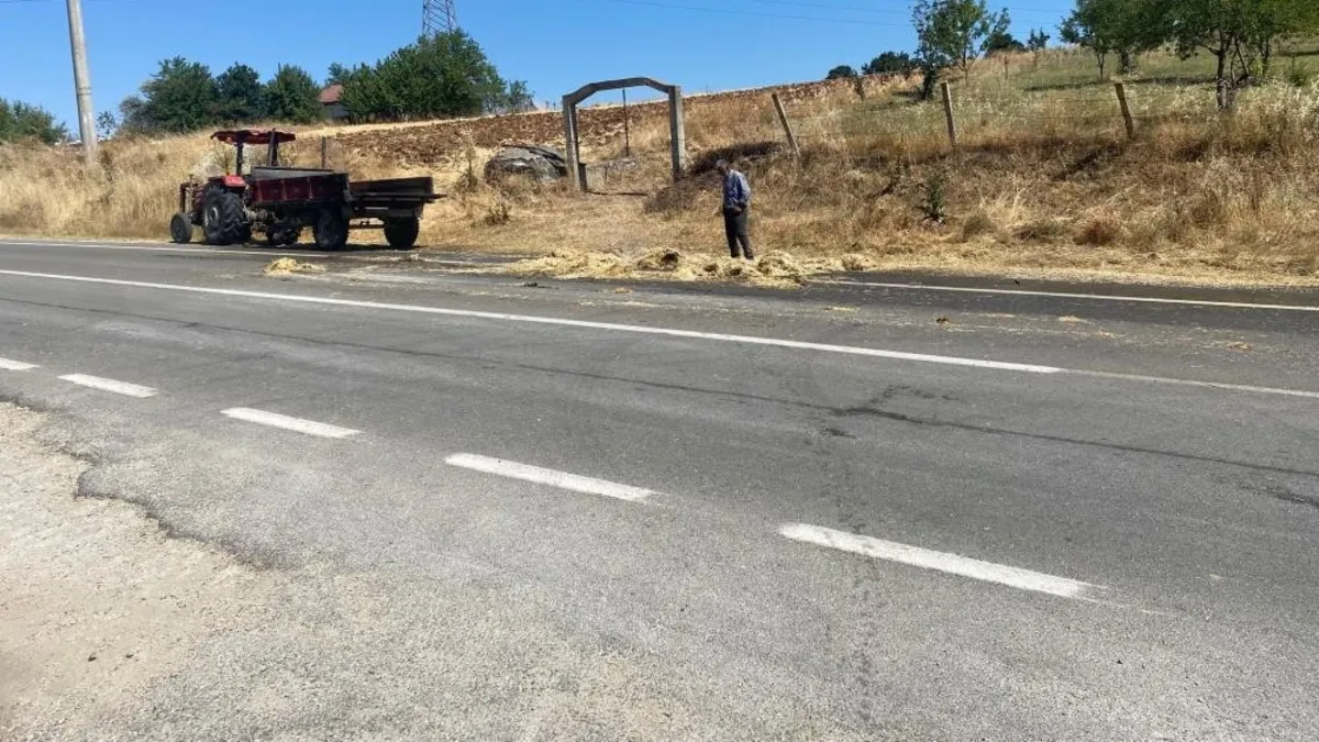 Alev alev yanan römork paniğe sebep oldu