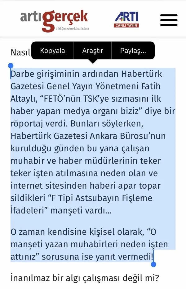 Son dakika: O manşeti hazırlayan Sibel Hürtaş’tan şok açıklamalar! Fatih Altaylı böyle FETÖ’ye teslim olmuş!