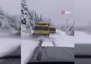 Sinop yüksek kesimlerinde kar yağışı