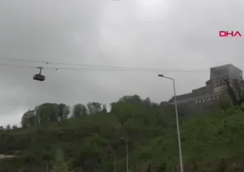 Karadeniz’in en uzun teleferiğinde tatbikat