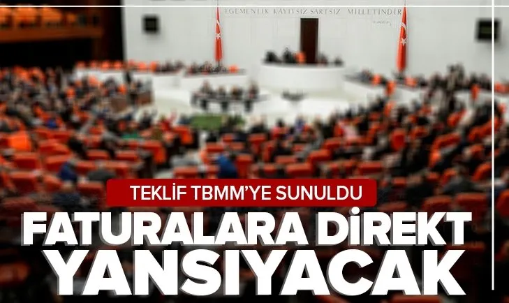 Son dakika: Elektrik faturalarına direkt etkileyecek! Teklif TBMM’ye sunuldu | TRT payı kaldırılıyor