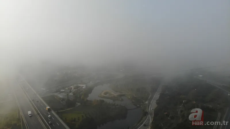 İstanbul'da etkili olan sis kartpostallık görüntüler oluşturdu 1