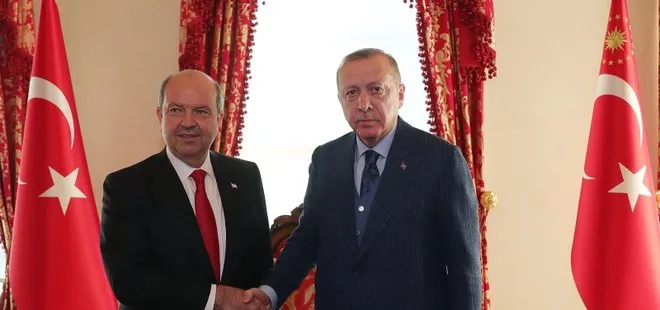 Başkan Erdoğan, KKTC Başbakanı Tatar ile görüştü