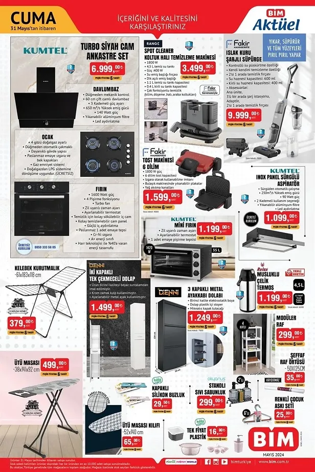 BİM 1 Haziran aktüel kataloğu yayınlandı! Haftanın indirimli ürünleri arasında halı temizleme makinesi, kablosuz speaker, elektrikli bisiklet satılıyor - 1