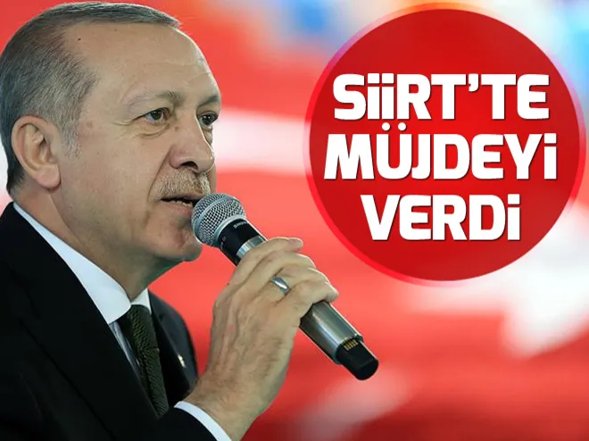 Cumhurbaşkanı Erdoğandan müjde
