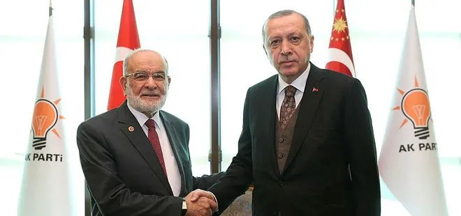 Başkan Erdoğan, Temel Karamollaoğlu ile görüştü