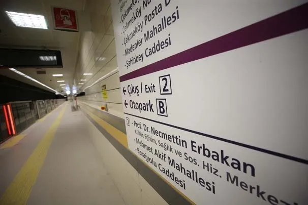 Üsküdar-Ümraniye-Çekmeköy metro hattının ikinci etabının test seferleri sürüyor